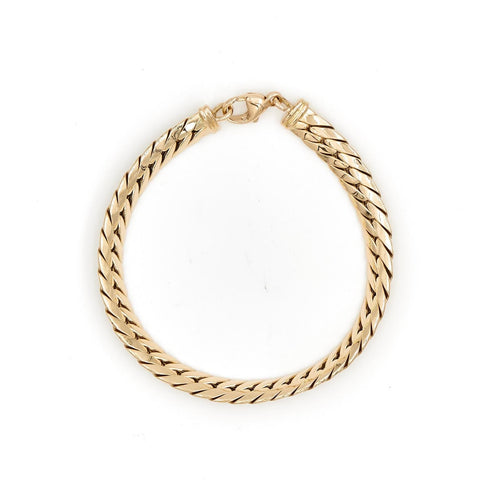 Bracelet Bracelet maille anglaise en or jaune 18 carats 58 Facettes 1819821CN