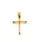 Pendentif Croix stylisée - Pendentif en or jaune 18k bicolore 58 Facettes 93483124