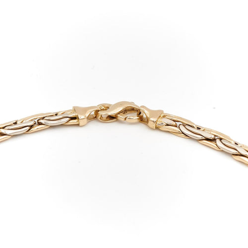 Collier Collier maille haricot en or jaune 18 carats 58 Facettes 1831798CN