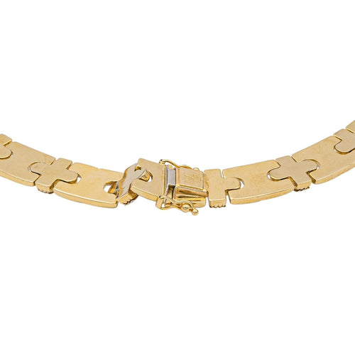 Collier Caplain Saint André - Collier en or jaune 18 carats avec saphir 58 Facettes 1833672CN