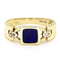 Bague 56 Bague vintage en or 14k avec lapis-lazuli et diamants 58 Facettes C205354F0FF1488E977CF53E73ABB92F