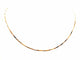 Collier Collier maille gourmette alternée en or jaune 18 carats 58 Facettes 1835738CN