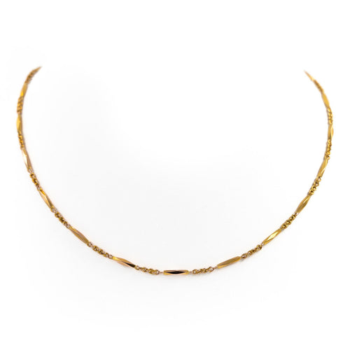 Collier Collier chaîne en or jaune 18 carats 42 cm 58 Facettes 1835753CN