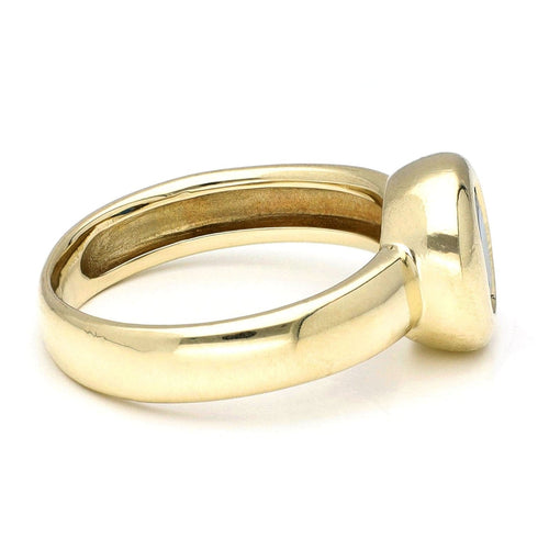 Bague 51 Bague solitaire saphir ovale en or jaune 14k 58 Facettes 859A76365F9345908216D51CB28BEAC5