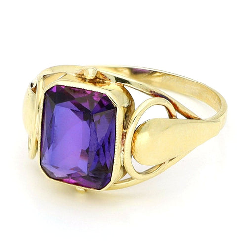 Bague 58 Bague en or jaune 14k avec améthyste 2,90 ct 58 Facettes 046DE1F92BEF443880994BB6431B1018