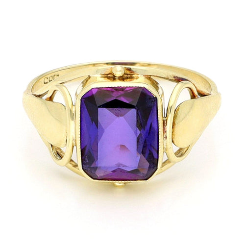 Bague 58 Bague en or jaune 14k avec améthyste 2,90 ct 58 Facettes 046DE1F92BEF443880994BB6431B1018