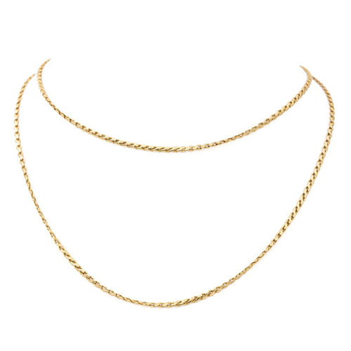 Collier Collier - Chaîne en or jaune 18 carats 63,5 cm 58 Facettes 1850837CN