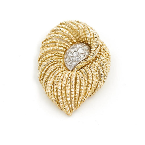 Pendentif Pendentif Or jaune, Or blanc Diamant 58 Facettes 1850928CN