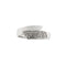 Bague Bague inversée en or blanc 18 kt avec diamants 58 Facettes 18525