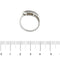 Bague Bague inversée en or blanc 18 kt avec diamants 58 Facettes 18525