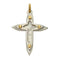 Pendentif Zancan - Pendentif croix en or 18 ct, nacre et acier inoxydable 58 Facettes 18535