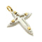 Pendentif Zancan - Pendentif croix en or 18 ct, nacre et acier inoxydable 58 Facettes 18535