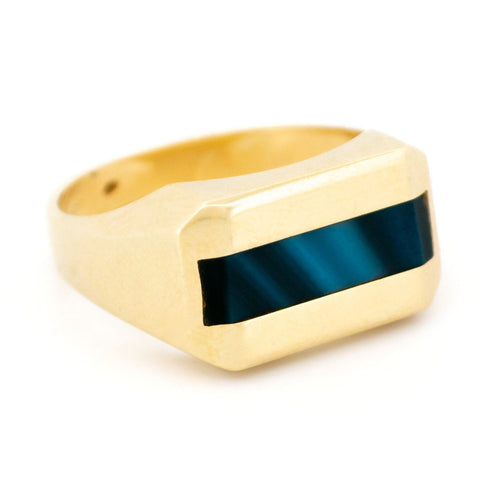 Bague 62 Bague d’incrustation en agate en or 14k 58 Facettes C04DACEE9B784B0EAB7A5782131EE06E