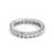 Bague 55.5 Alliance américaine - Bague en or blanc 18 carats et diamants 58 Facettes 1856174CN