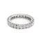 Bague 55.5 Bague Alliance américaine Or blanc Diamant 58 Facettes 1856174CN