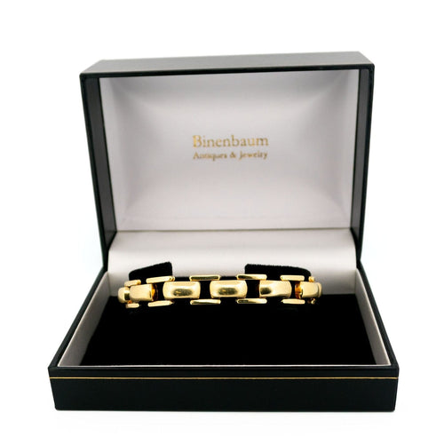 Bracelet Bracelet tank rétro en or jaune 14k 58 Facettes 594CEDA3E8AF4E8D8165C6A89B90AB96