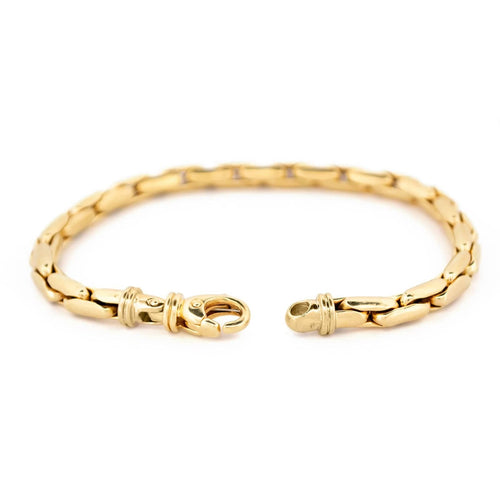 Bracelet Bracelet à maillons box allongés en or 14k 58 Facettes 4323C17D9EF54DD7AEF6E98569A5A6EC