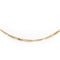 Collier Collier chaîne maille cheval alternée en or jaune et or blanc 18 carats 58 Facettes 1875602CN
