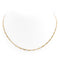 Collier Collier chaîne maille cheval alternée en or jaune et or blanc 18 carats 58 Facettes 1875602CN