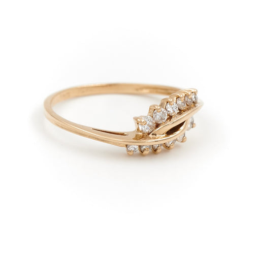 Bague 55 Bague en or jaune 18 carats avec diamants 58 Facettes 1875611CN