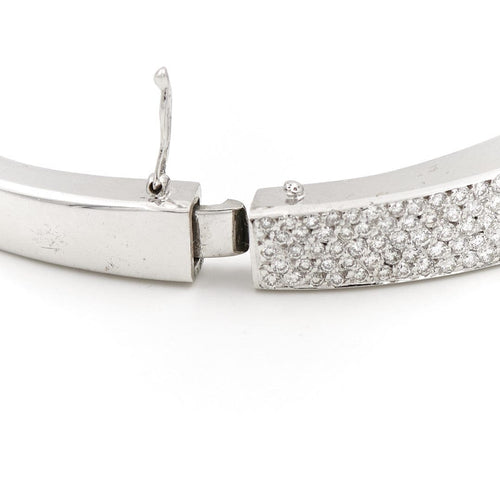 Bracelet Bracelet Jonc Or blanc Diamant 58 Facettes 1887740CN