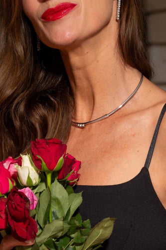 Collier Collier trilogie en or blanc 18 carats et diamants 58 Facettes 1887741CN