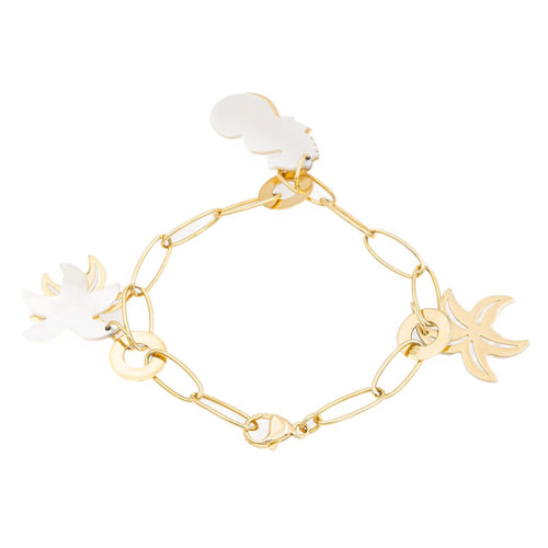 Bracelet Bracelet Breloques Or jaune Nacre 58 Facettes 1888323CN