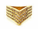 Bague 57.5 Bague en or jaune 18 carats sertie de diamants 58 Facettes 1907845CN