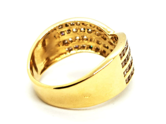 Bague 57.5 Bague Or jaune Diamant 58 Facettes 1907845CN