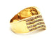 Bague 57.5 Bague en or jaune 18 carats sertie de diamants 58 Facettes 1907845CN
