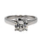 Bague 51 Bague solitaire en or blanc 18 carats avec diamant 1,52 ct 58 Facettes 1907846CN