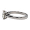 Bague 51 Bague solitaire en or blanc 18 carats avec diamant 1,52 ct 58 Facettes 1907846CN