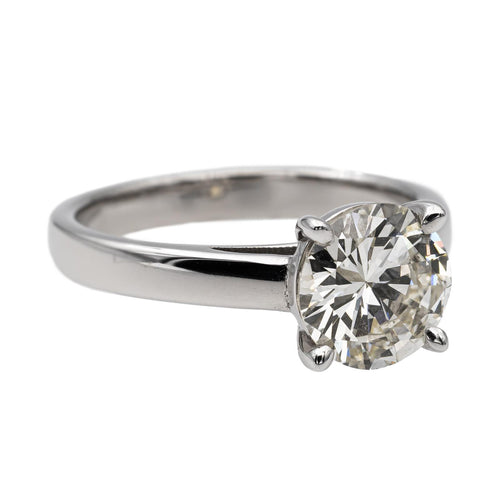 Bague 51 Bague solitaire en or blanc 18 carats avec diamant 1,52 ct 58 Facettes 1907846CN