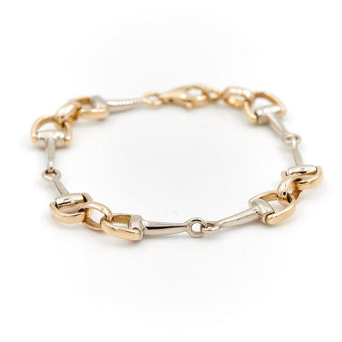 Bracelet Bracelet en or jaune et blanc 18 carats 58 Facettes 1907888CN