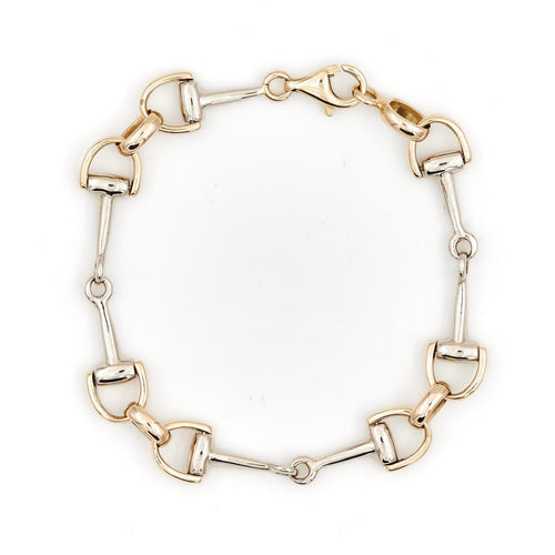 Bracelet Bracelet en or jaune et blanc 18 carats 58 Facettes 1907888CN