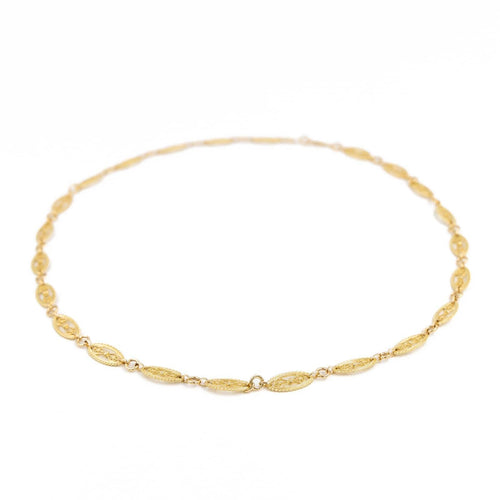 Collier Collier maille filigrane en or jaune 18 carats 58 Facettes 1907918CN