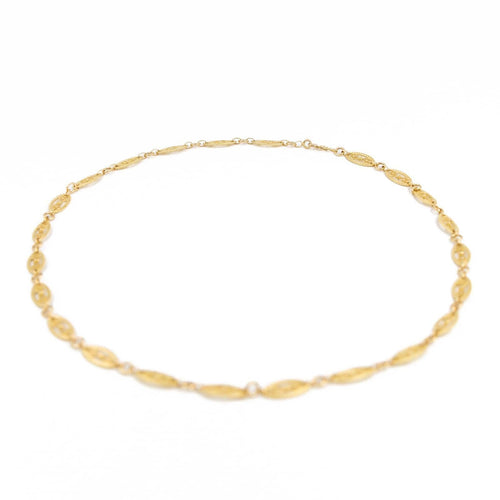 Collier Collier maille filigrane en or jaune 18 carats 58 Facettes 1907918CN