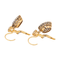 Boucles d'oreilles Boucles d'oreilles dormeuses en or jaune 18 carats et diamants 58 Facettes 1912524CN