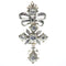 Pendentif Pendentif croix baroque ancien en or jaune 18K et diamants 58 Facettes 19127-0067