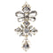 Pendentif Pendentif croix baroque ancien en or jaune 18K et diamants 58 Facettes 19127-0067