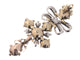 Pendentif Pendentif croix baroque ancien en or jaune 18K et diamants 58 Facettes 19127-0067