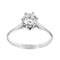 Bague 56 Bague solitaire - Diamant 0,78 ct en or blanc 18 ct 58 Facettes 19161