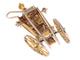 Broche Broche carrosse vintage années 1950 en or 18K, diamants et saphirs 58 Facettes 19220-0011