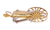 Broche Broche carrosse vintage années 1950 en or 18K, diamants et saphirs 58 Facettes 19220-0011