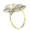Bague 56 Belle Époque/Art déco - Bague de fiançailles en or jaune 18K, platine, diamants et perle 58 Facettes 19225-0098