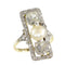 Bague 56 Belle Époque/Art déco - Bague de fiançailles en or jaune 18K, platine, diamants et perle 58 Facettes 19225-0098