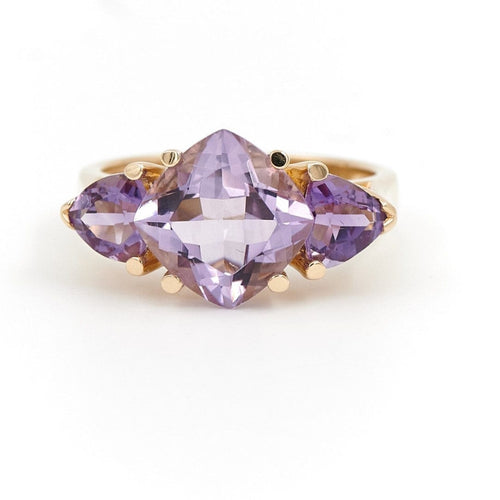 Bague 57.5 Bague Cocktail Or jaune Améthyste 58 Facettes 1931138CN