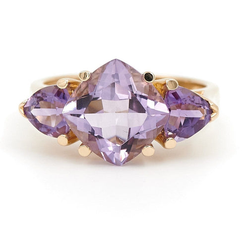 Bague 57.5 Bague Cocktail Or jaune Améthyste 58 Facettes 1931138CN