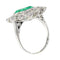 Bague 52 Bague de fiançailles en platine, émeraude 2,20 ct et diamants 58 Facettes 19343-0010