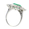 Bague 52 Bague de fiançailles en platine, émeraude 2,20 ct et diamants 58 Facettes 19343-0010